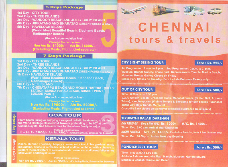chennai tour and travels contact number